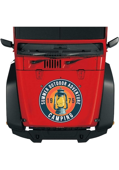 Kamp Sticker, Kampçı Camping Adventure Off Road Sticker, Araba Oto Pickup Karavan Sticker 02023 10X10 Cm