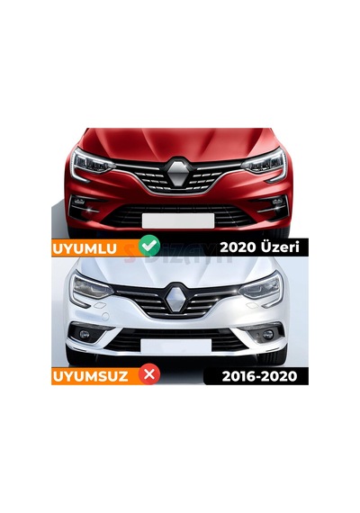 S-Dizayn Renault Megane 4 Krom Ön Tampon Çıtası 7 Prç. 2020 Üzeri