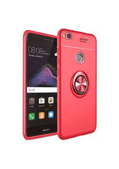 Huawei P9 Lite 2017 Kilif Yüzüklü Tam Korumali Silikon Kapak 418748050