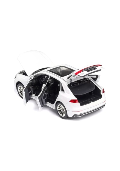 Audi Q8 Suv Tarzı Araba 1:24 Diecast Metal Model Araba Koleksiyon Araba Sesli Işıklı Audi Jip Araba