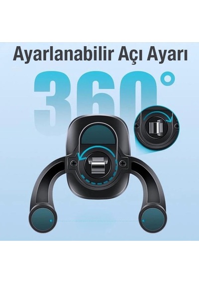 Ally Oto Araç Havalandırma Klima Bölmesi Manyetik Araç İçi Telefon Tutucu- 5775