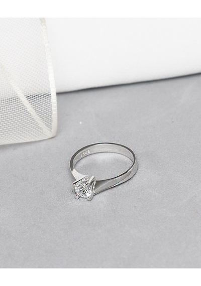 Brezza Lusso Jewelry Swarovski Zirconia Taşlı Tektaş Zarafet Kadın Yüzük 14