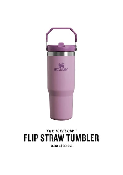 Stanley The Iceflow Flip Straw Pipetli Termos Bardak 0,89 Lt Lila