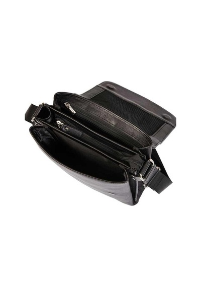Grande 4261 Erkek Deri Omuz & Kol Çantası Siyah Floater