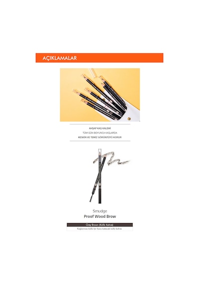 Missha Smudge Proof Wood Brow Bulaşmayan Kalıcı Doğal Kaş Kalemi Gray Brown