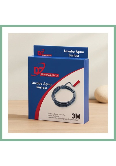Bşkvirgo 3 M Spiral Esnek Yay Lavabo Ve Gider Boru Açıcı Bsk2026