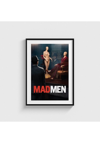 Mad Men Dizi Posteri Tablo Çerçeveli Poster Duvar Dekorasyonu Siyah Çerçeveli Tablo Siyah Çerçeveli Tablo Dn11d517sıyah
