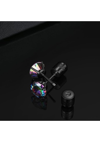 Rainbow Küpe - Limited Edition - Döner Kilit Çok Renkli