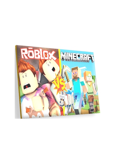 Cakasepetim Roblox Ve Minecraft Çizgi Film Görseli Ahşap Mdf Tablo