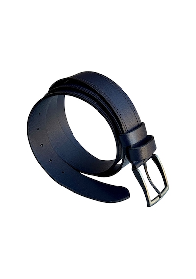 Süzer Deri 4 Cm. Spor Model Hakiki Deri Kenarları Dikişli Erkek Kemer Lacivert