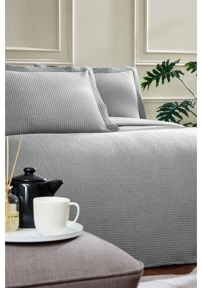 Özdilek Stripe Çift Kişilik Yatak Örtüsü 240x260 Cm İndigo