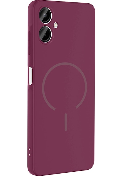 Galaxy Uyumlu A06 Kılıf M-safe Şarj Özellikli Ata Meta Kapak - Rose Pembe Rose Pembe