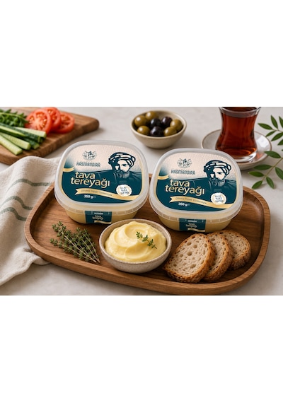 Hasmandıra Dövme Topak Tava Tereyağı 350 G X 2 Adet %82 Süt Yağı İkili Paket