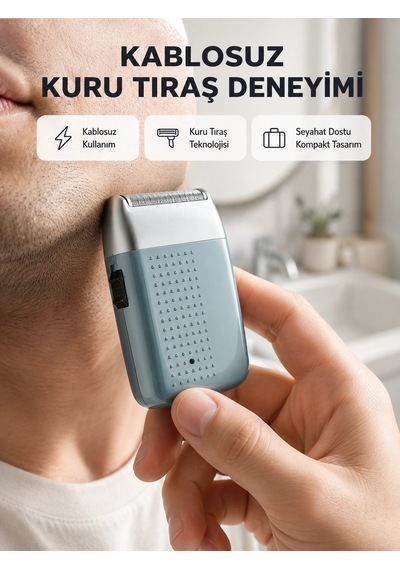 Şarjlı Kuru Kullanım Tıraş Makinesi Kablosuz, Taşınabilir 1 - 2 Saat