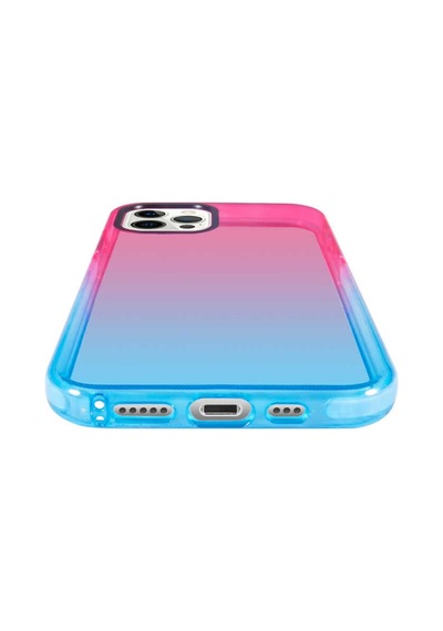 Apple Uyumlu iPhone 12 Pro Uyumlu Zore Renkli Punto Kılıf-pembe-mavi Pembe-Mavi -