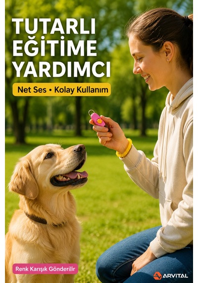 Köpek Eğitim Clicker Bilek Askılı Sesli Eğitim Aparatı