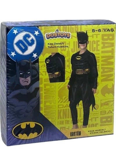 Batman Kaslı Kostüm 5-6 Yaş
