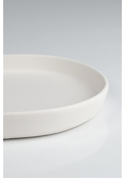Dik Kenarlı Oval Tabak Seramik Bisküvi - 41 X 20.5 Cm - Ham Ürün Boyanabilir Obje