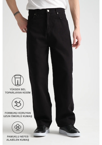 Redline Canvas Pamuk Baggy Pantolon Siyah