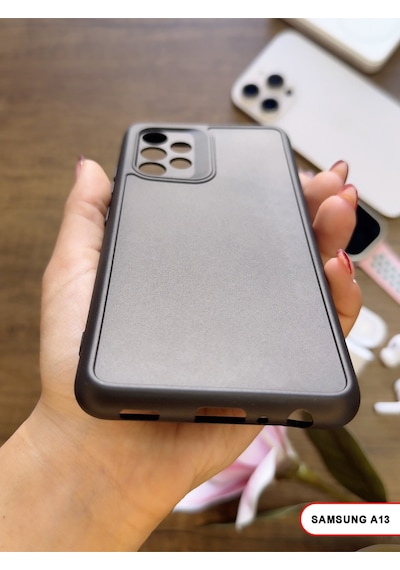 Samsung Galaxy A13 Uyumlu Kamera Korumalı Darbeye Dayanıklı Renk Atmayan Keep Silikon Kılıf Siyah
