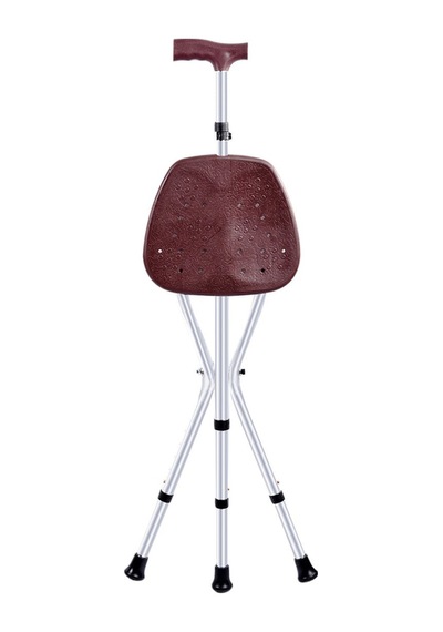 Dm-74 Oturaklı Baston Yüksekliği Ayarlanır Alüminyum Oturaklı Baston Katlanabilir 27 Cm Geniş