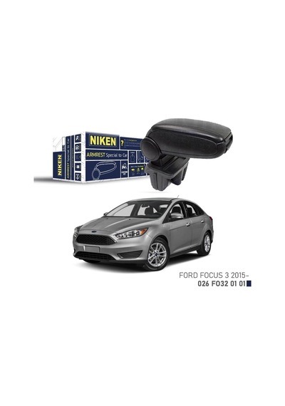 Niken Ford Focus 3 Kol Dayama Kolçak Siyah 2015