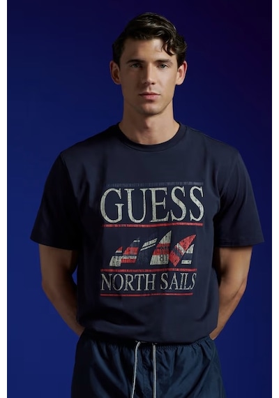 Guess Marina Regular Fit Erkek T-shirt M6gı46k3495 Lacivert
