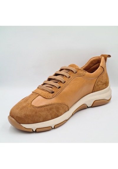 Mammamia D26ya-3575 Taba Renk Hakiki Deri Lastik Bağcıklı Kadın Günlük Casaul Sneaker Ayakkabı Taba