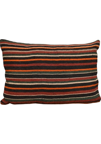 Zehra Abla Halı Yeni El Dokuma Dekoratif Kilim Kırlent Yastık Kılıfı 6916 Çok Renkli