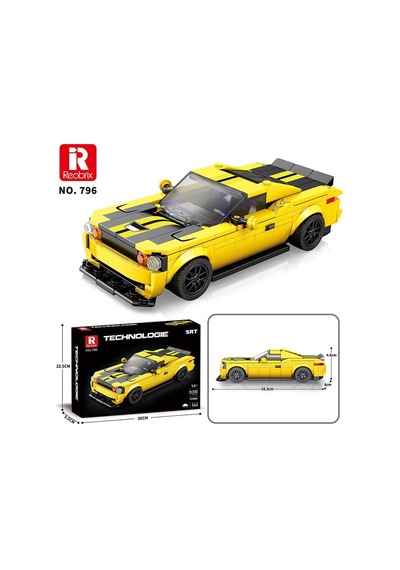 Reobrix Creator 796 Dodge Srt Hellcat Spor Araba Yaratıcı Yapı Blok Seti Building Blocks - 336 Parça