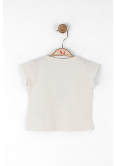 Xo Kids Kız Çocuk Tişort 1-4 Yaş 38607 Krem