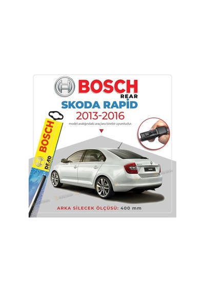 Bosch Rear Skoda Rapid 2012 - 2017 Arka Silecek -  A403H