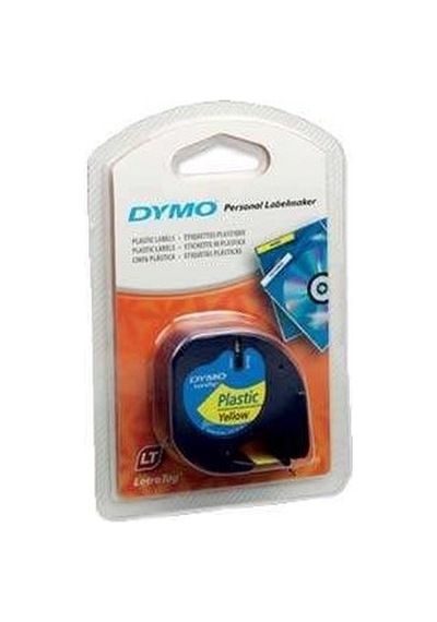 Letratag Plastik Şerit Sarı 12 Mm Genişlikte, Etiketleme İçin