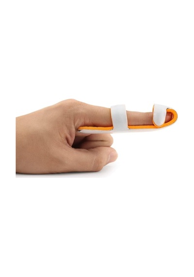 Beyzbol Parmak Ateli - Baseball Finger Splint - Parmak Eklem Sabitleyici Medium Turuncu