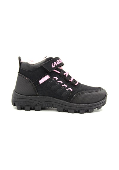 Lago Bt55 Çocuk Kürklü Bot Siyah Pembe Bt55 Sip Siyah - Pembe
