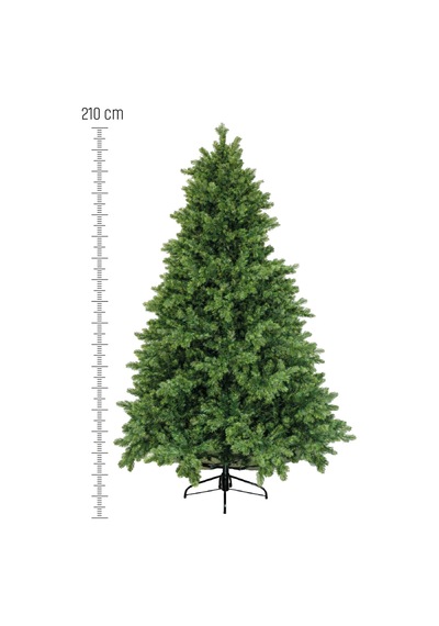 Waldern Premium Luxury Series 210 Cm Pvc&pe Mix Yılbaşı Ağacı Demir Ayak