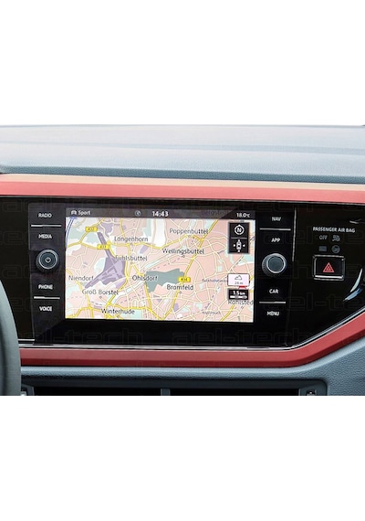 Volkswagen Polo 2017-2022 Uyumlu 8 İnç Navigasyon 9h Nano Ekran Koruyucu