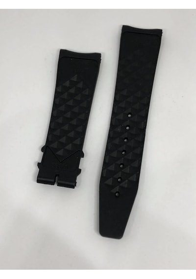 Iwc Uyumlu Siyah Silikon Saat Kordonu 22mm