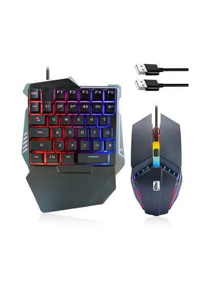 Microcase 35 Tuşlu Rgb Işıklı Kablolu Gaming Oyuncu Klavye Ve Mouse Set - Al5727