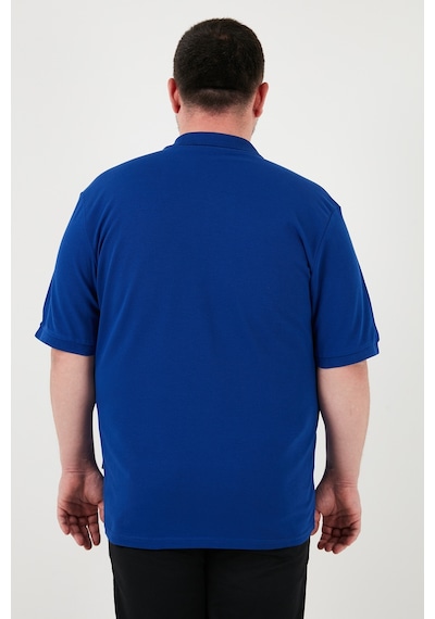 Buratti Pamuklu Regular Fit Büyük Beden Erkek Polo Yaka T Shirt 5902127B Saks