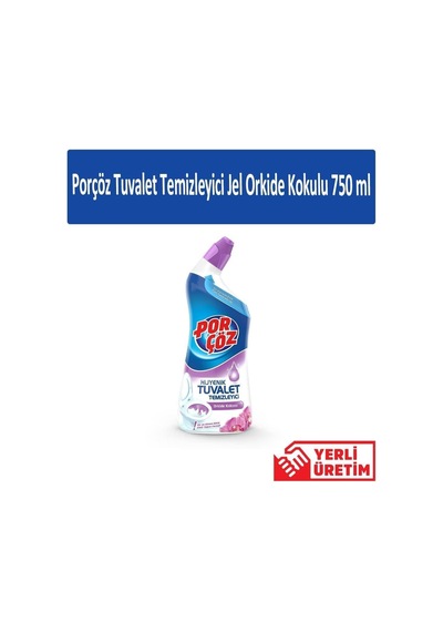 Porçöz Tuvalet Temizleyici Jel Orkide Kokulu, 750ml, 6 Adet
