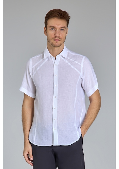 Bisse Alt Birit Yaka Regular Fit Uk Gömlek Cepsiz Beyaz Gmktna1224013 D01 Beyaz