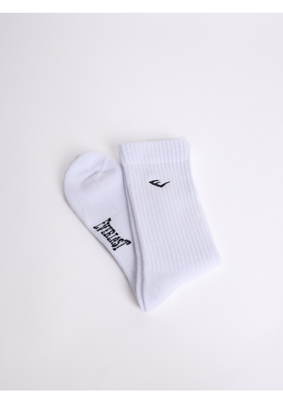 Everlast Logo Nakışlı 2'li Beyaz Çorap Beyaz