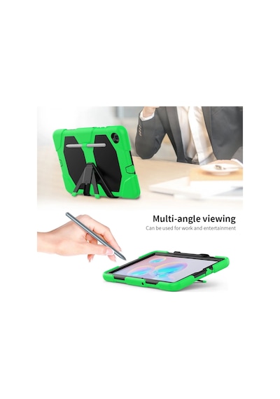 Newface Samsung Galaxy Uyumlu T500 Tab A7 10.4 Kılıf Griffin Tablet Kapak Semeglbl - 6 - Yeşil