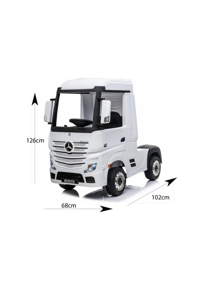 Baby Toys Uzaktan Kumandalı Orjinal Mercedes Lisanslı Akülü Tır Araba 12v Uzaktan Kumandalı Mercedes Actros Tı Beyaz