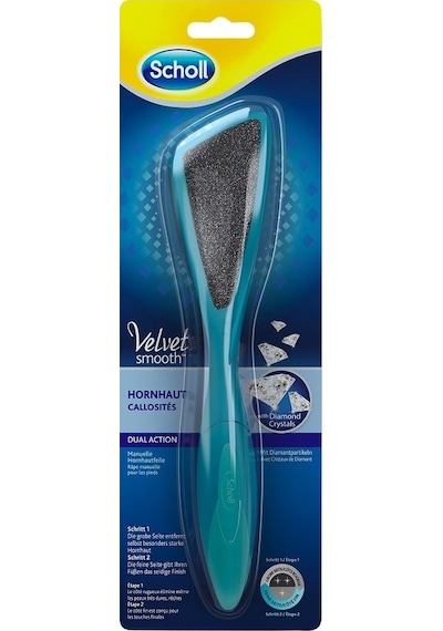 Scholl Velvet Smooth Çift Etkili Manuel Ayak Törpüsü
