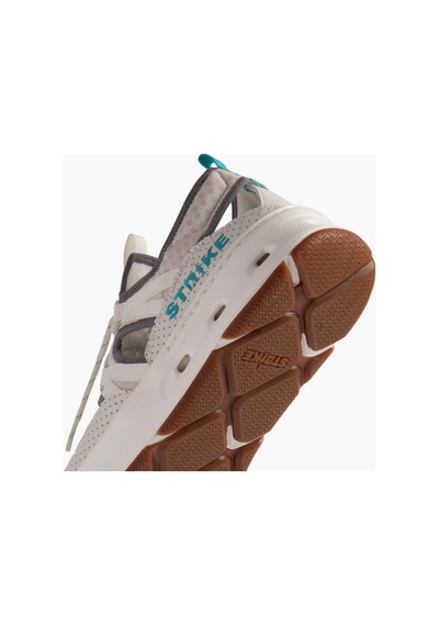 Strike Bluefin Sandal - Off White Lthr&txt W/turq