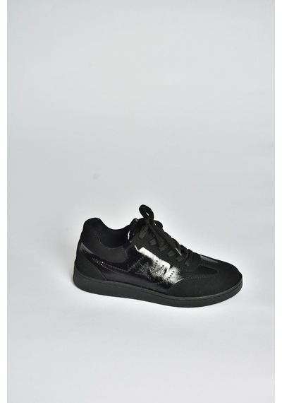 Fox Shoes V820104802 Siyah Süet Spor Ayakkabı Sneakers Siyah