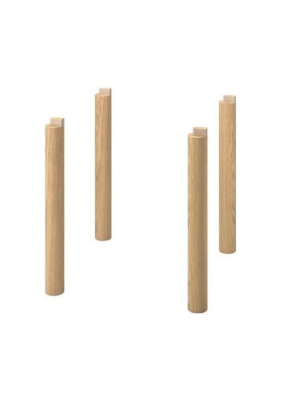 Ikea Stockholm 2025 Yemek Masası Ayağı, Meşe Kaplama, 70 Cm, 4 Adet