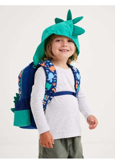 Smiggle Out &about Junior Dinozor Karakterli Kapüşonlu Sırt Çantası Çok  Renkli